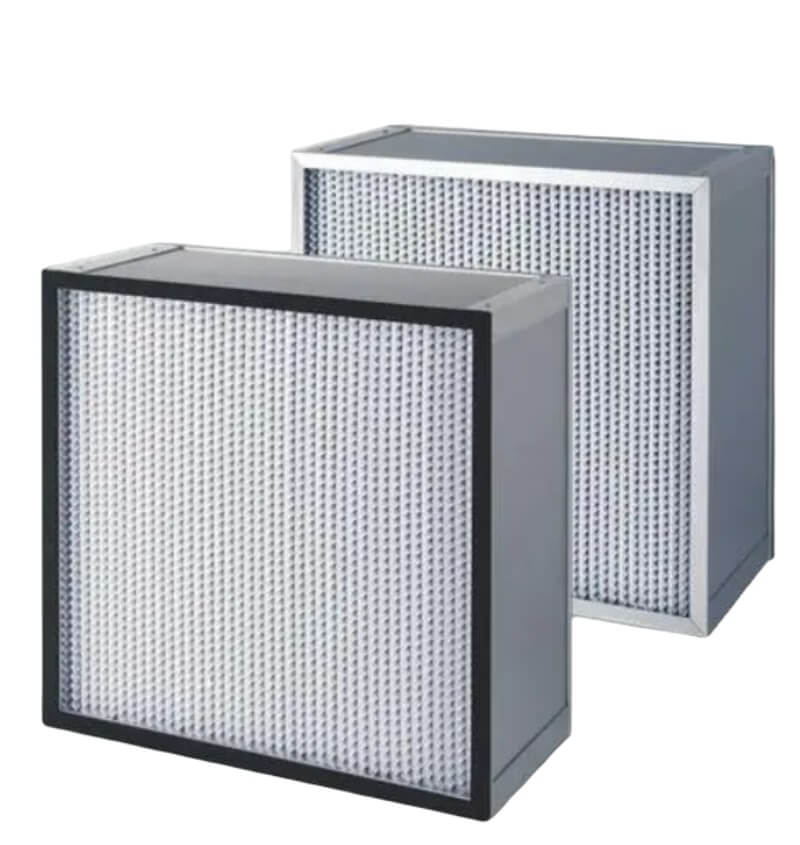 Medium Efficiency Box Filter With Clapboard